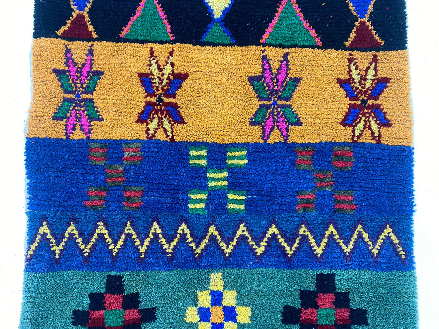 Handmade Moroccan Berber Rug, Unique Handwoven rug, Berber Boho area rug.