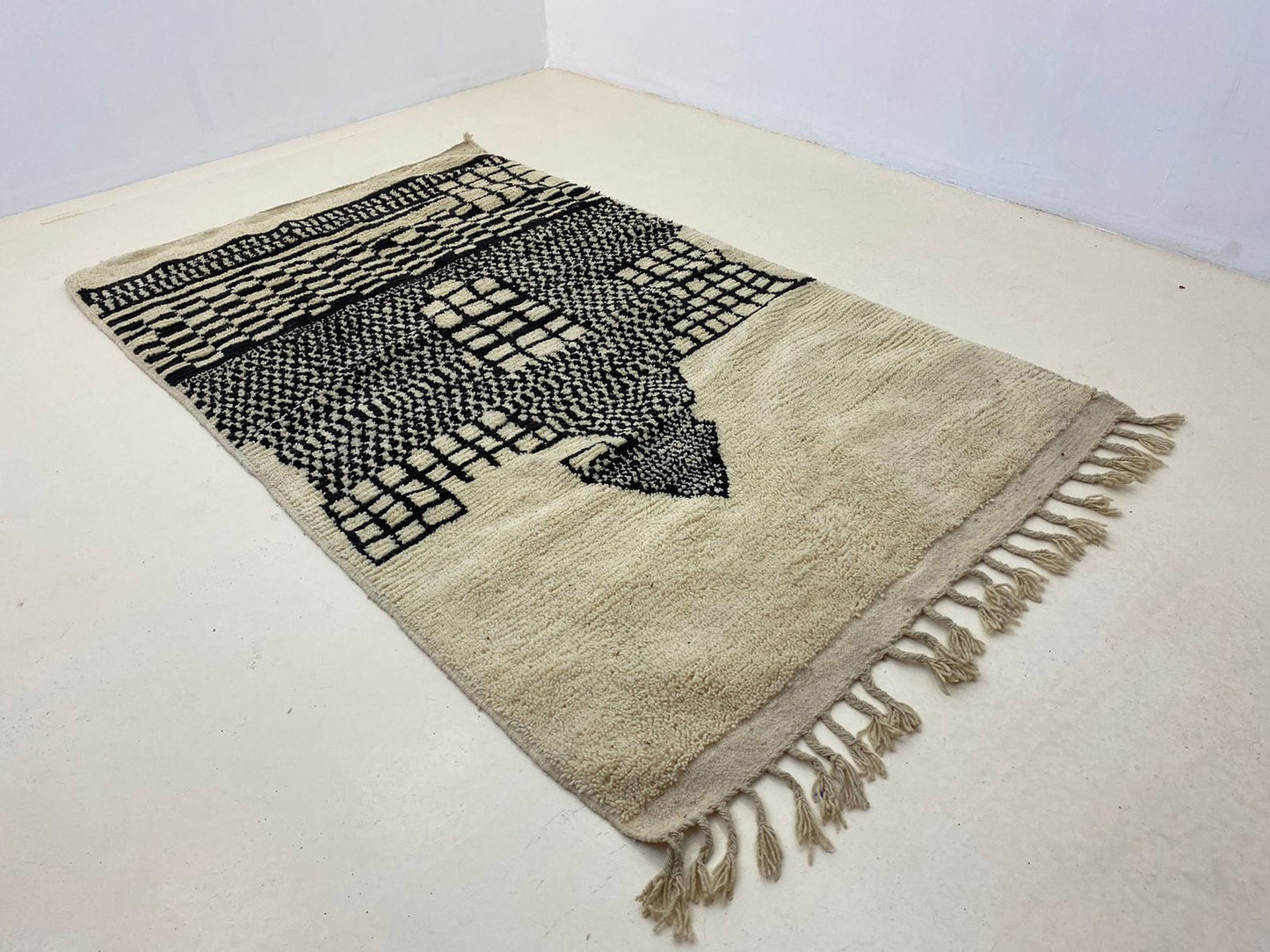 Tapis de cuisine personnalisé, tapis berbère en laine fait main, style marocain.