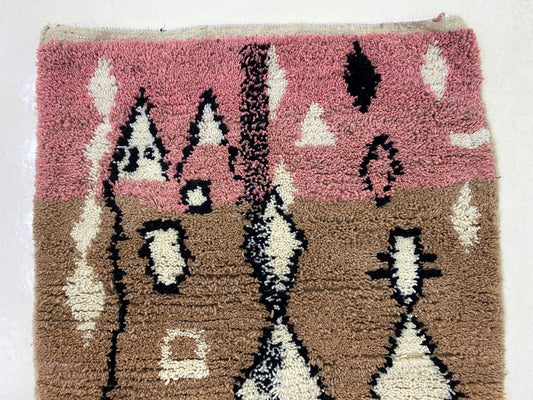 Tapis berbère personnalisé, tapis marocains colorés en laine faits à la main, tapis berbères pour salon.