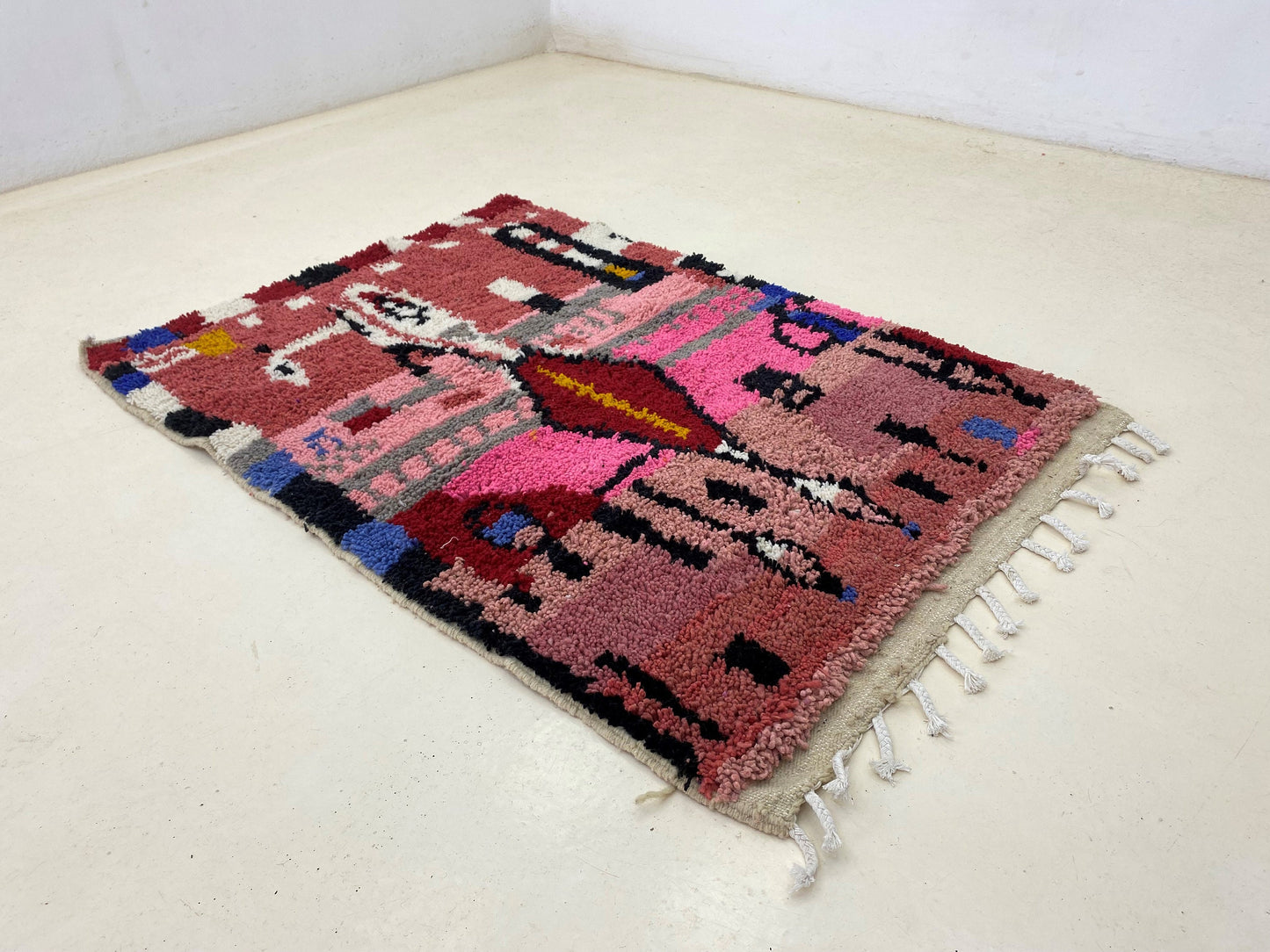 Moroccan Berber Handmade Colorful Area Rug - Custom Made to Order rug.
