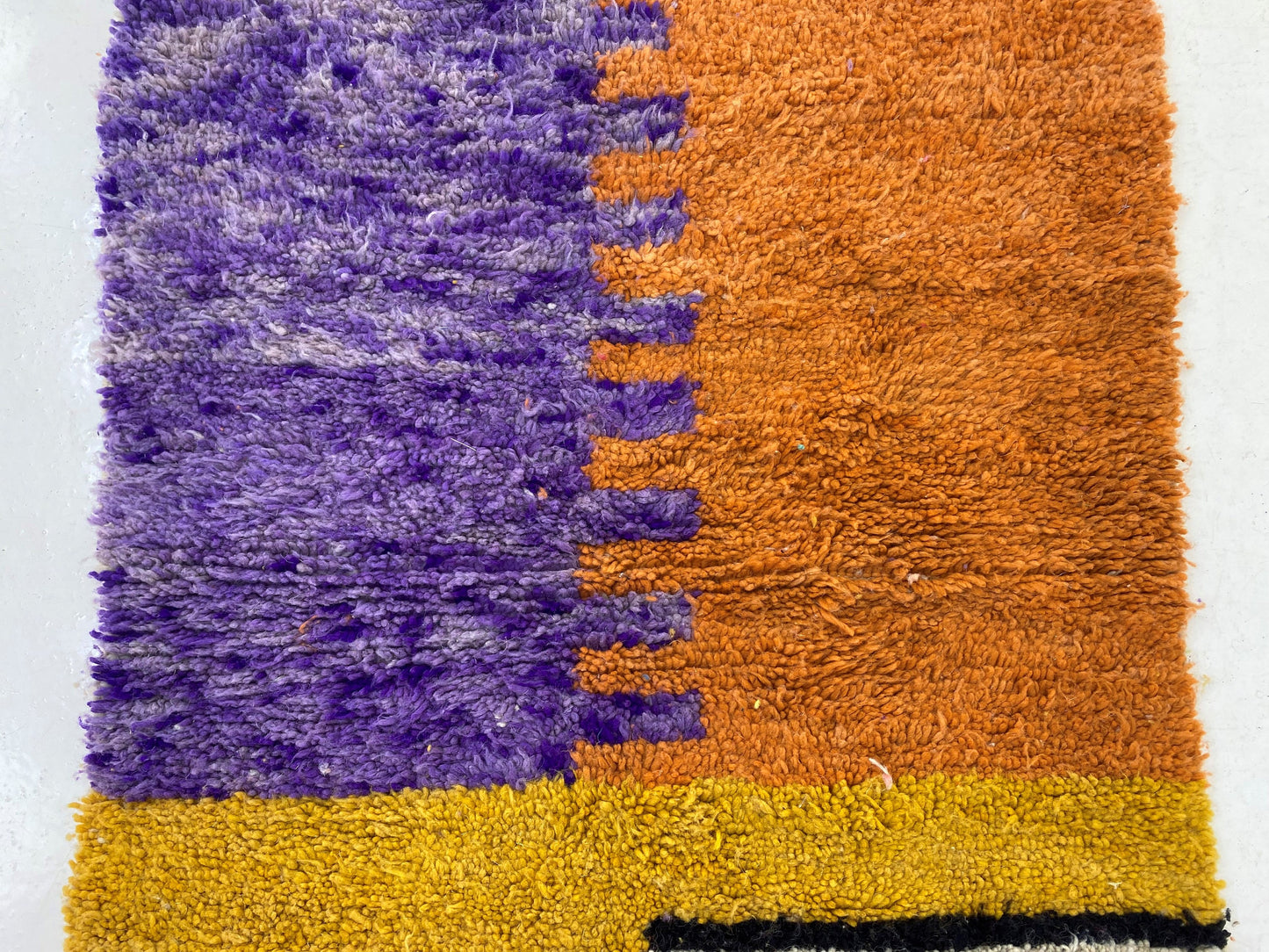 Tapis personnalisé noué à la main marocain - Tapis berbère coloré tissé, tapis personnalisé pour votre espace.
