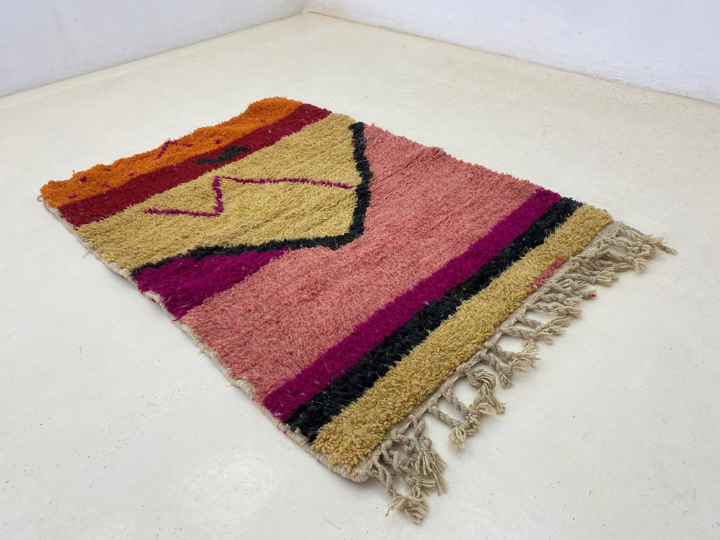 Moroccan Berber Rug, Custom Handmade Area Rug, Unique Design rug.