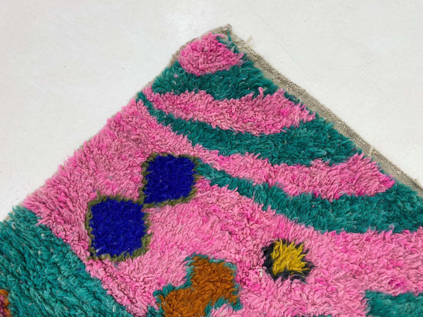Handmade Moroccan Area Rug, Custom Unique Design.