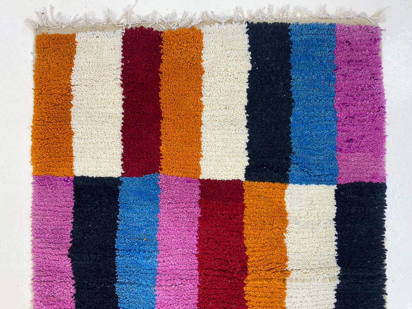 Custom Hand-Knotted Wool Rug, Berber Moroccan Artisan Crafted Rug.