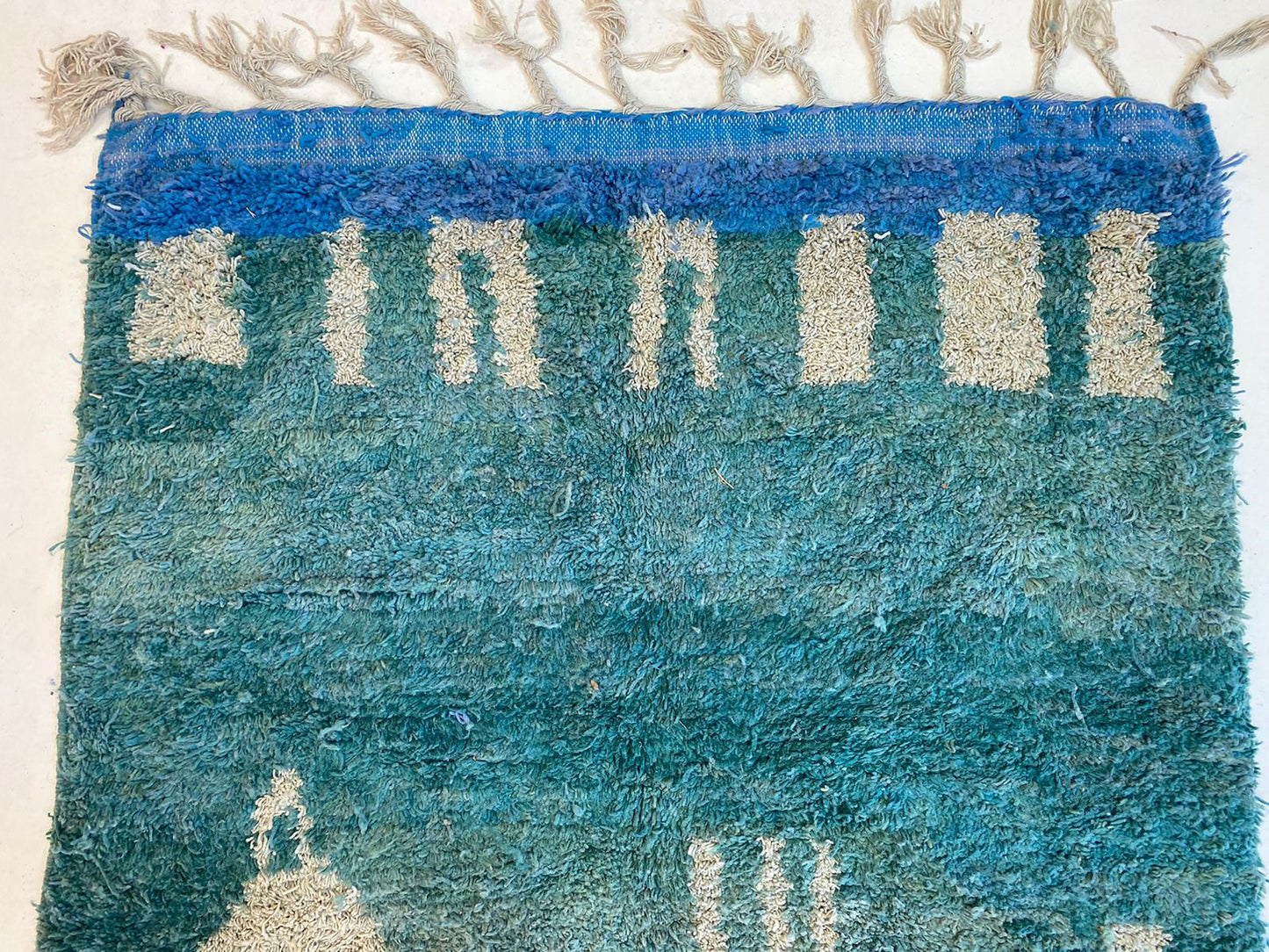 Unique Colorful Area Rug, Custom Moroccan Berber Rug.
