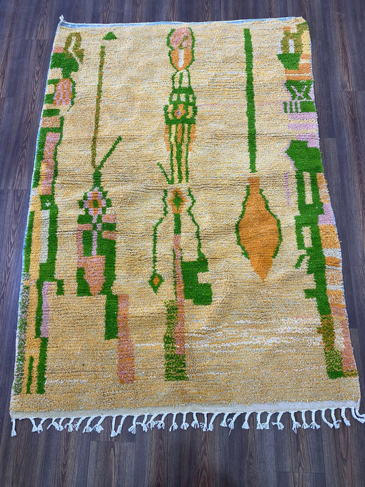 Custom Berber Rug, Handwoven Moroccan colorful for Your Living Room.