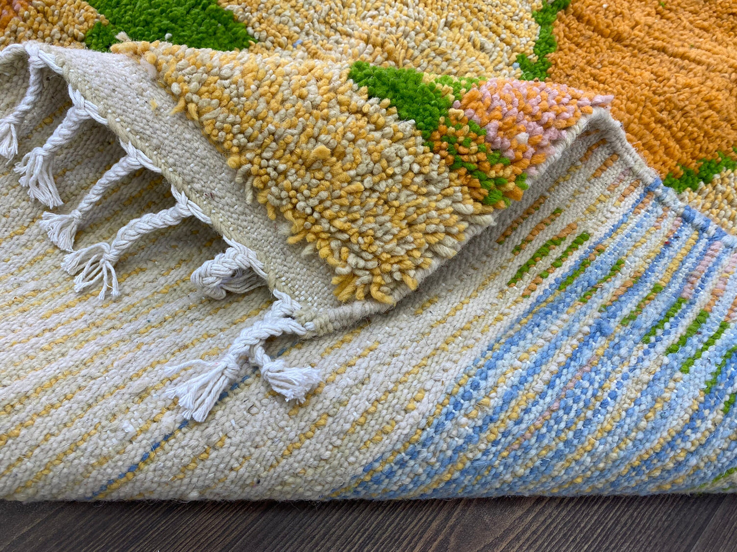 Custom Berber Rug, Handwoven Moroccan colorful for Your Living Room.