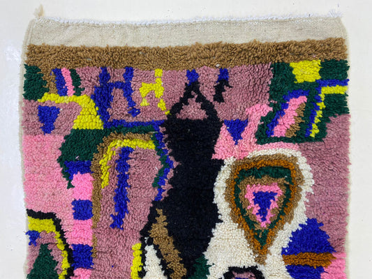 Handwoven Unique Berber Rug for Living Room, Custom Moroccan Area Rug.