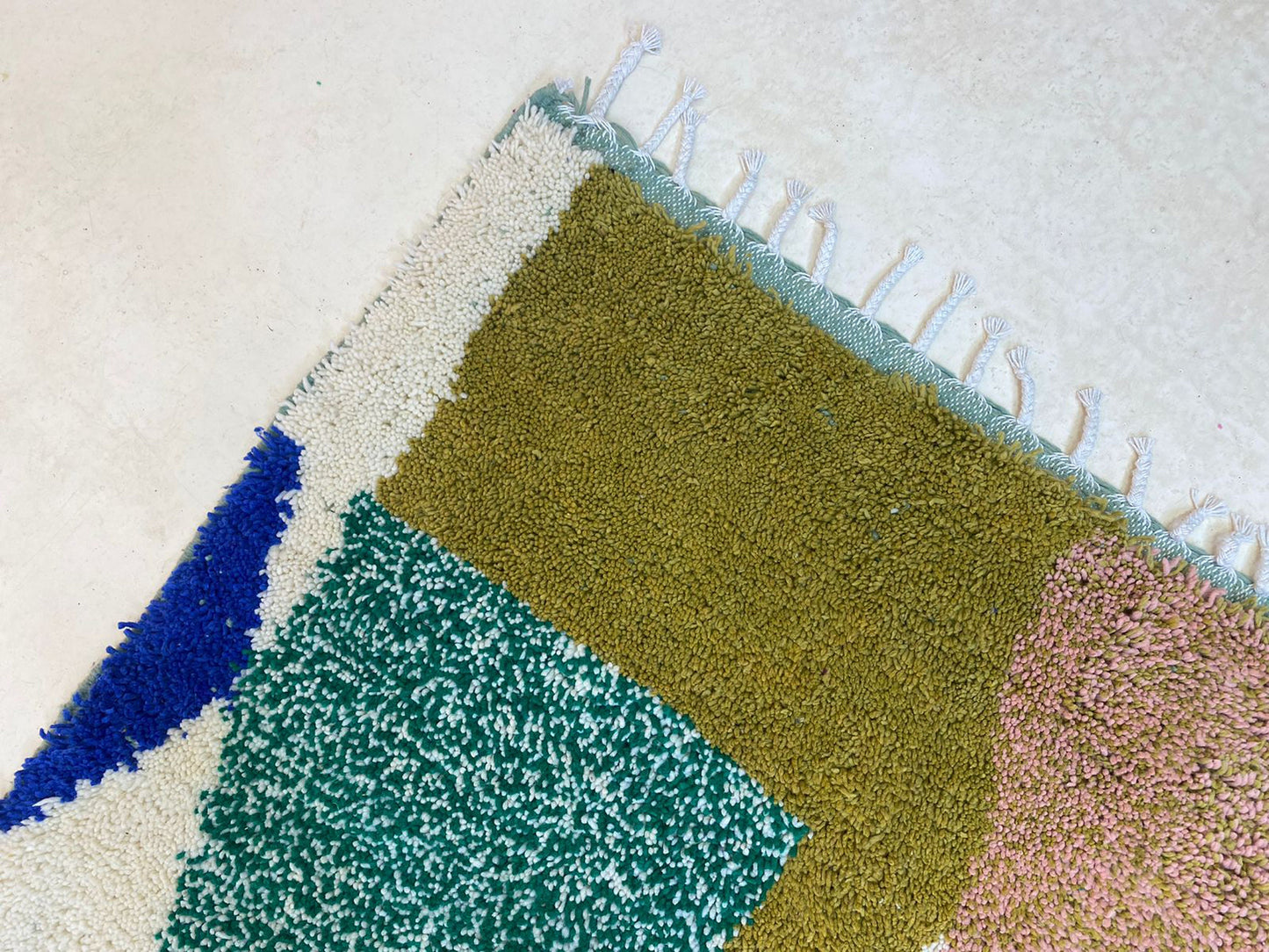Personalized Tribal Style Rug, Handmade Moroccan Berber Area Rug for Home.