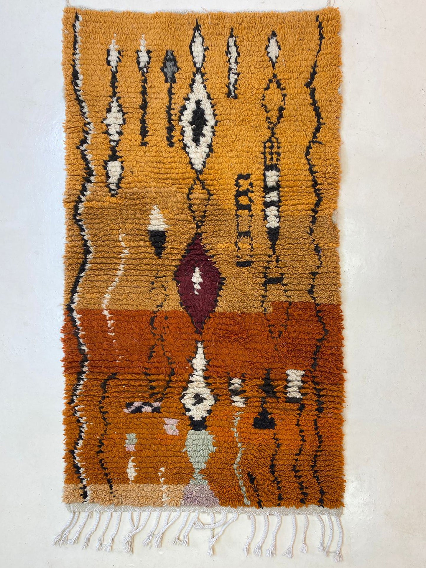 Colorful Woven Wool Rug, Moroccan Inspired and Customized Rug.