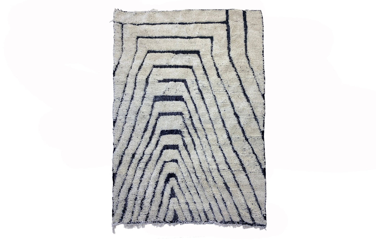 Unique Handwoven Boho Moroccan Berber Rug, Colorful Tribal Area Rug.