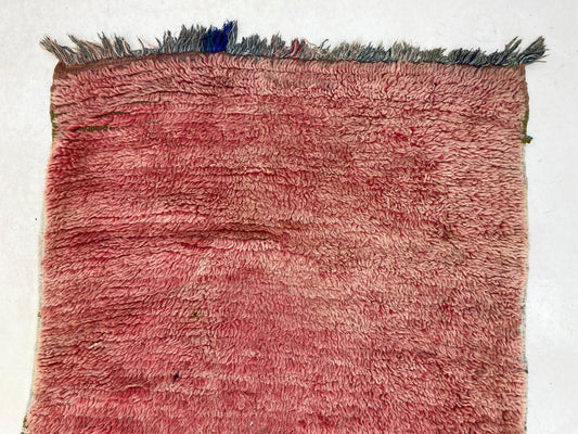 Vintage Faded Solid Red 8x3 Runner Rug, Minimalist Home Decor Rug Runner.