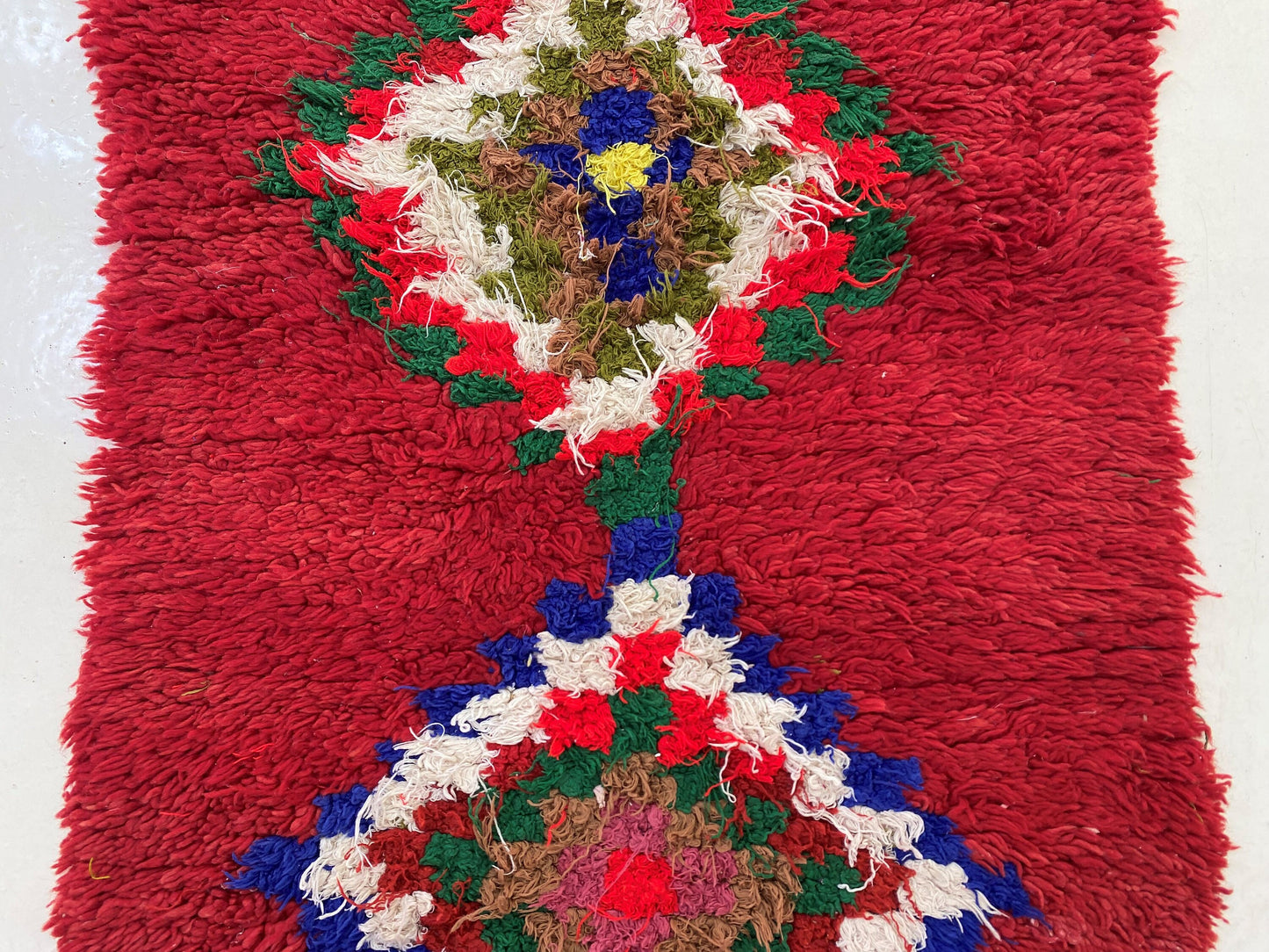 3x10 Long Vintage Moroccan Berber Runner Rug.