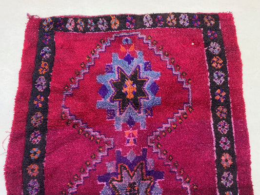 5x11 Exquisite Vintage Moroccan Berber Rug, Boho Wool Rug.