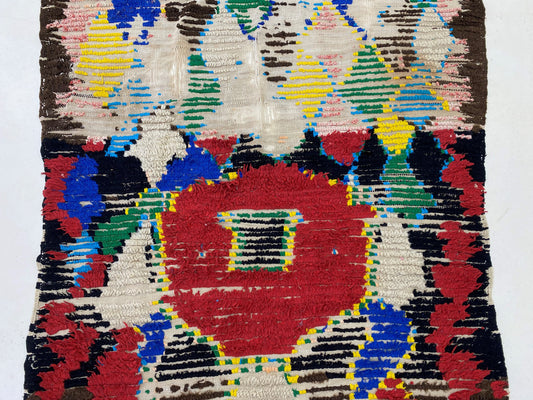 5x9 Moroccan Area Rug, Authentic Vintage Decor.