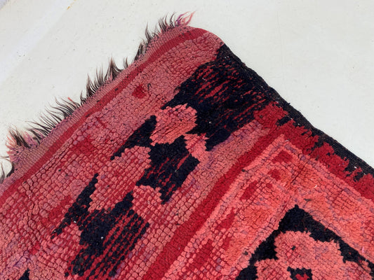 Vintage Moroccan Runner Rug, Used Home Decor 5x12.