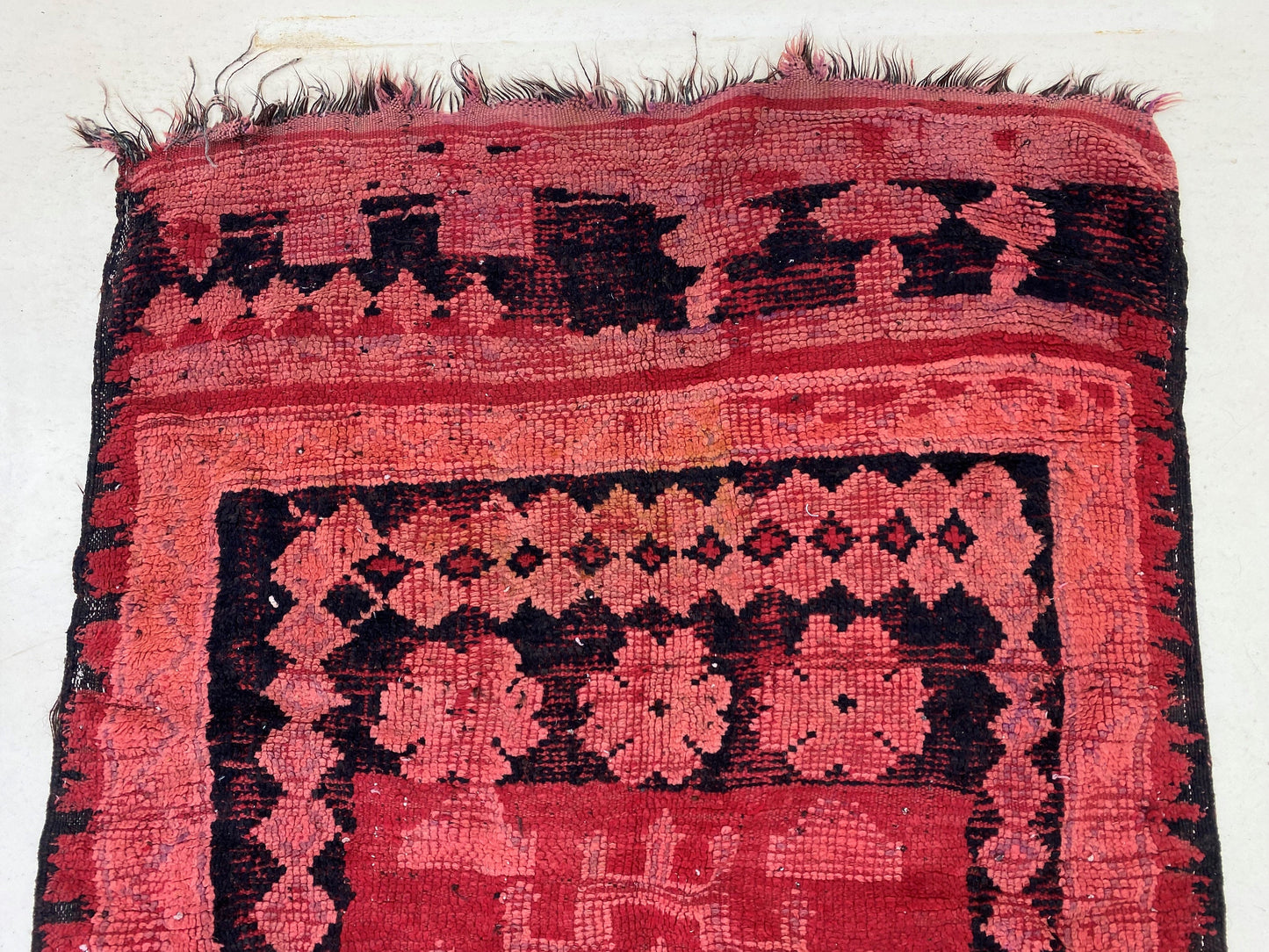 Vintage Moroccan Runner Rug, Used Home Decor 5x12.