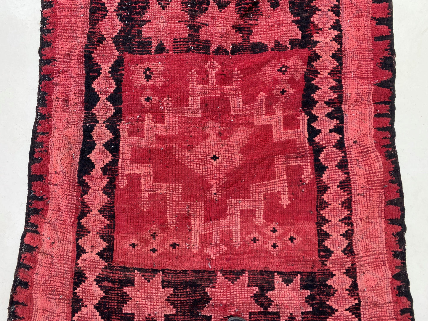 Vintage Moroccan Runner Rug, Used Home Decor 5x12.