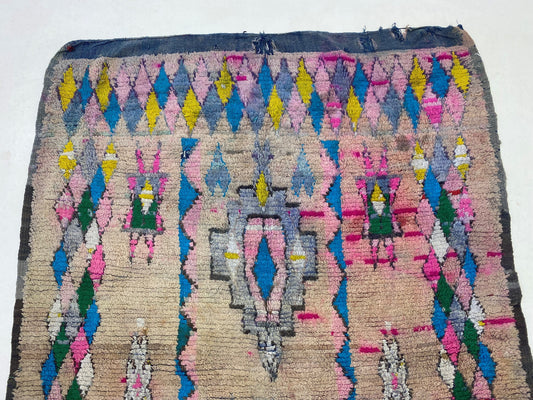 6x9 Large Moroccan Vintage Area Rug, Berber home Decor.