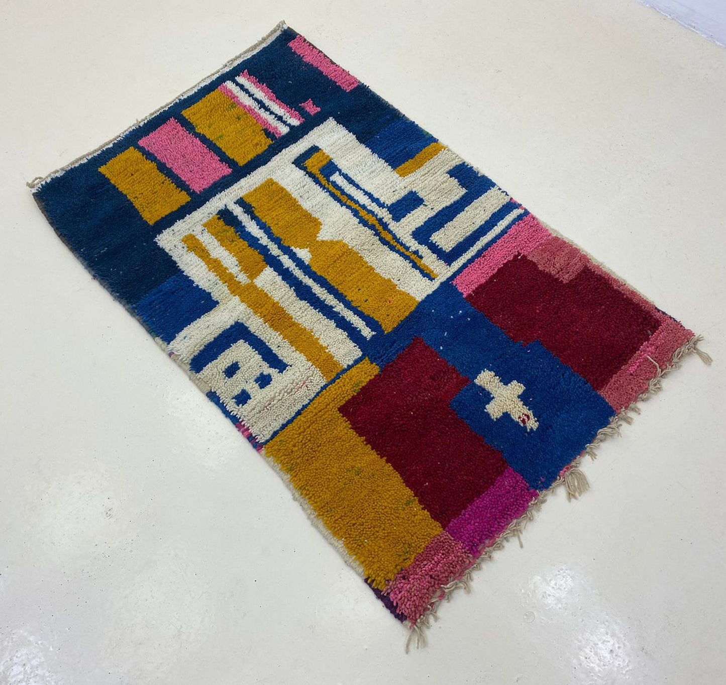 Custom Colorful Boho Rug, Handwoven Moroccan Berber Style.