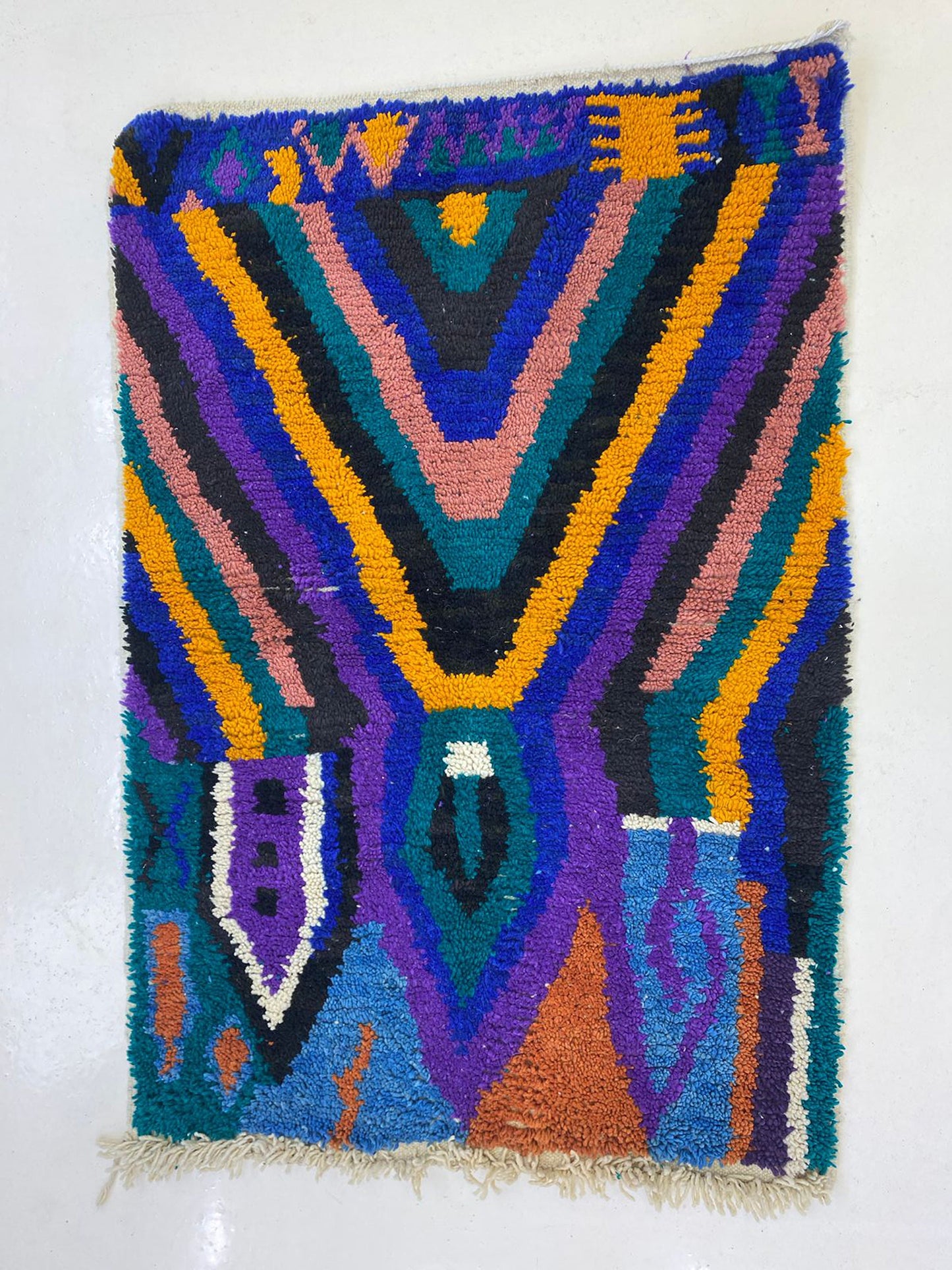 Unique Berber Rug for Living Room, Custom Moroccan area Rug.