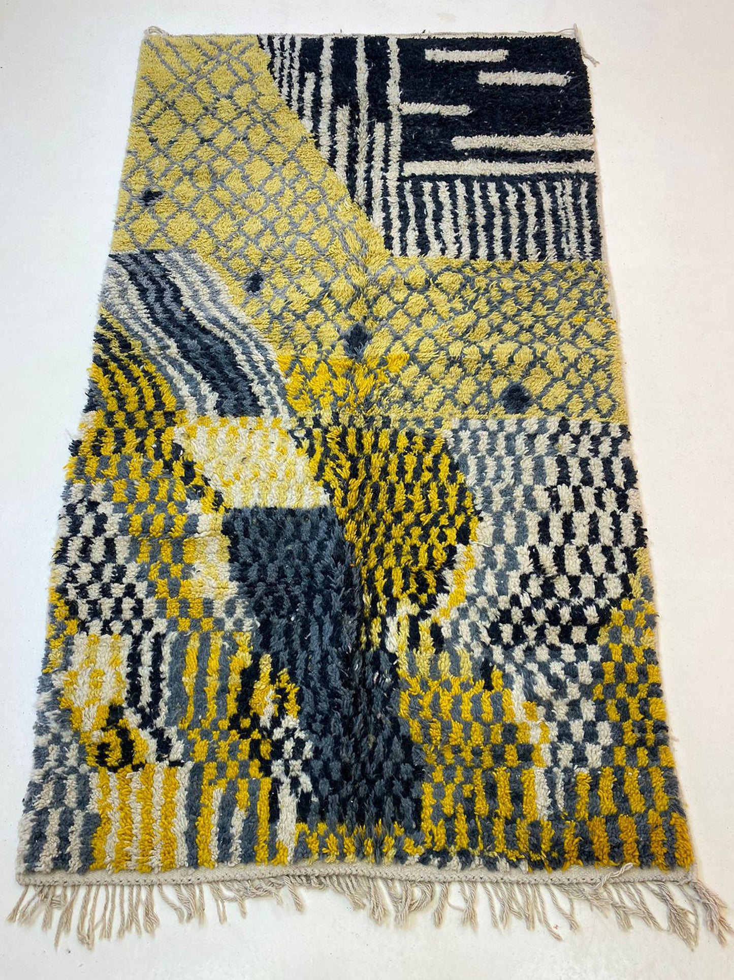 Handmade Moroccan Berber Rug, Colorful custom area Rug.