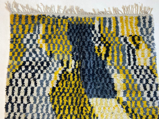 Handmade Moroccan Berber Rug, Colorful custom area Rug.