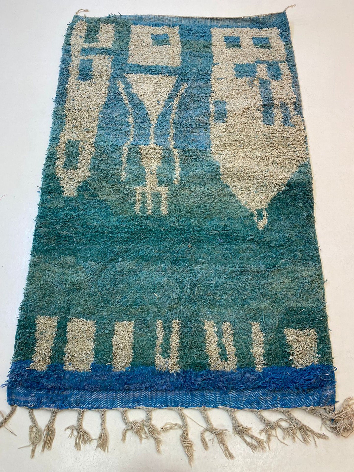 Unique Colorful Area Rug, Custom Moroccan Berber Rug.