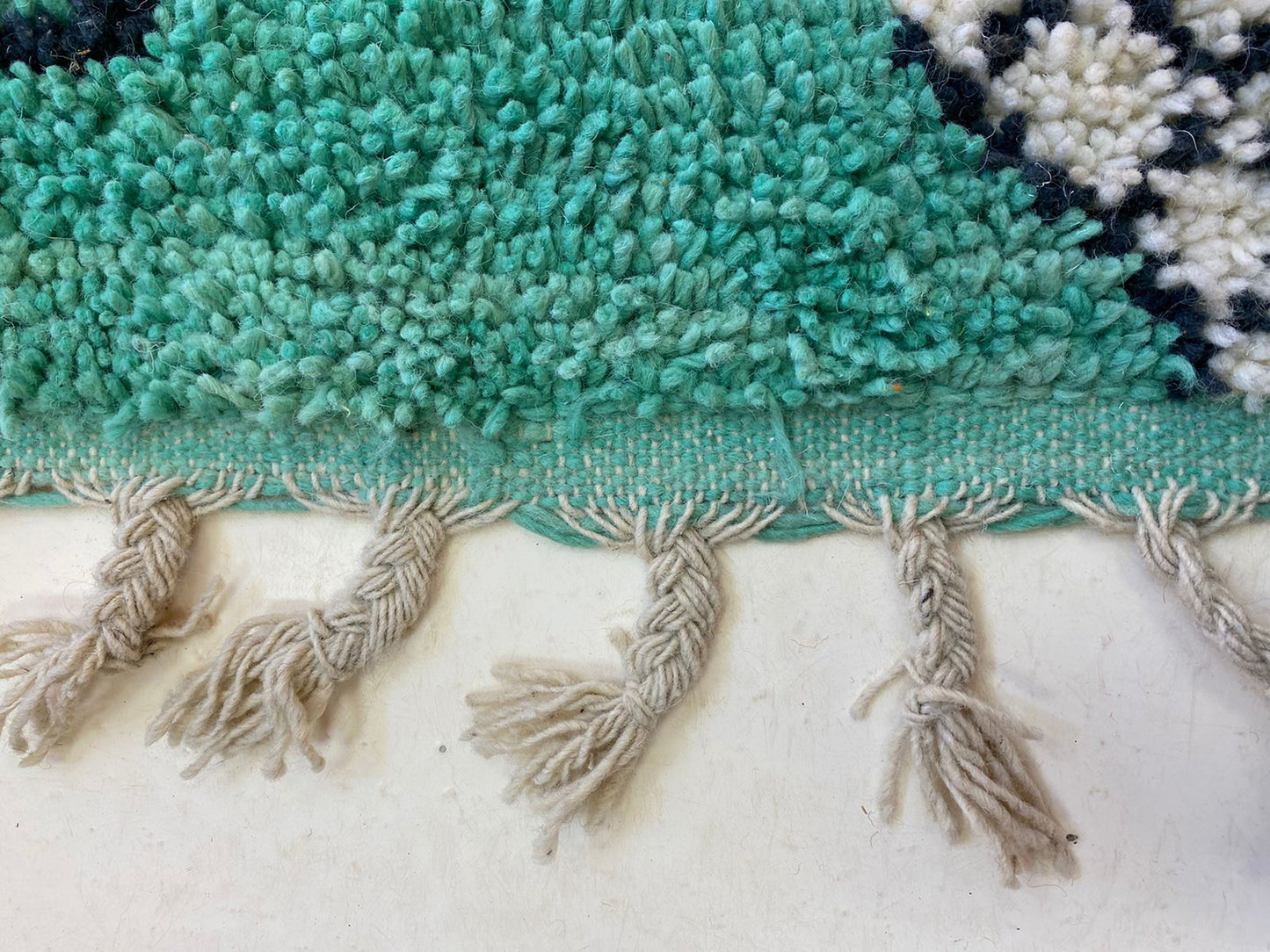 Unique rug-Hand Knotted Moroccan Rug, Bohemian Custom Berber Rugs for living room.