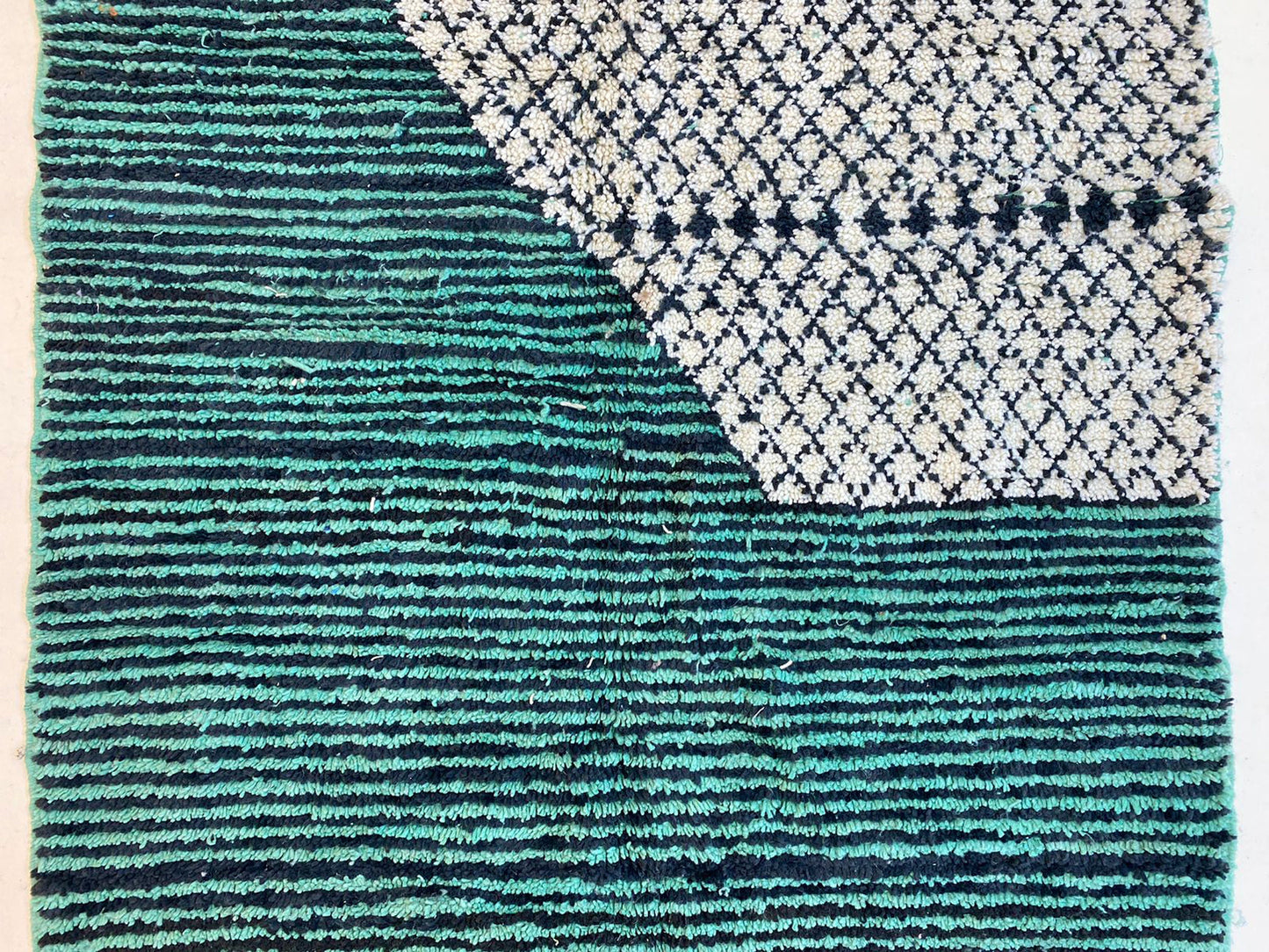 Unique rug-Hand Knotted Moroccan Rug, Bohemian Custom Berber Rugs for living room.