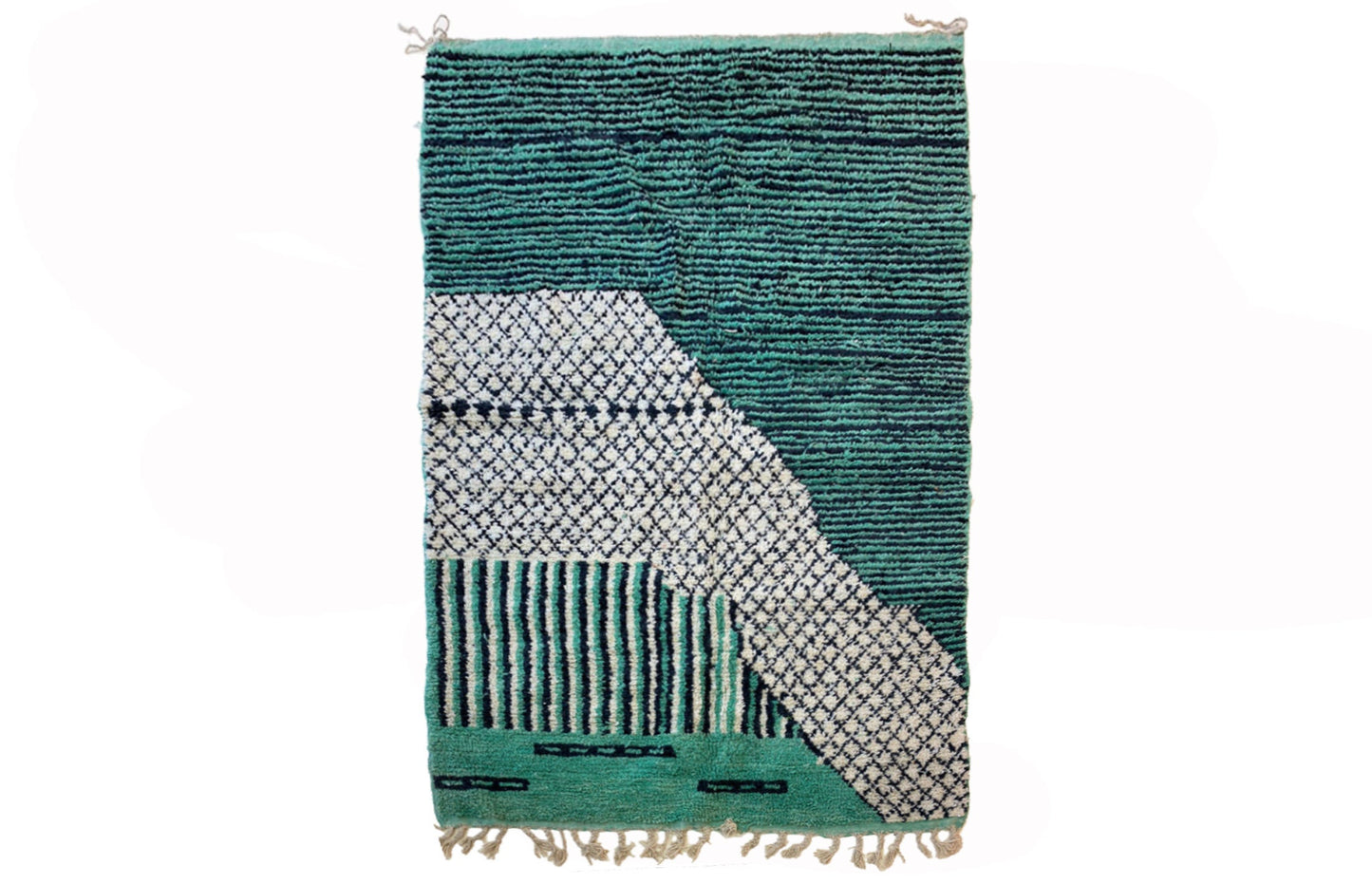 Unique rug-Hand Knotted Moroccan Rug, Bohemian Custom Berber Rugs for living room.
