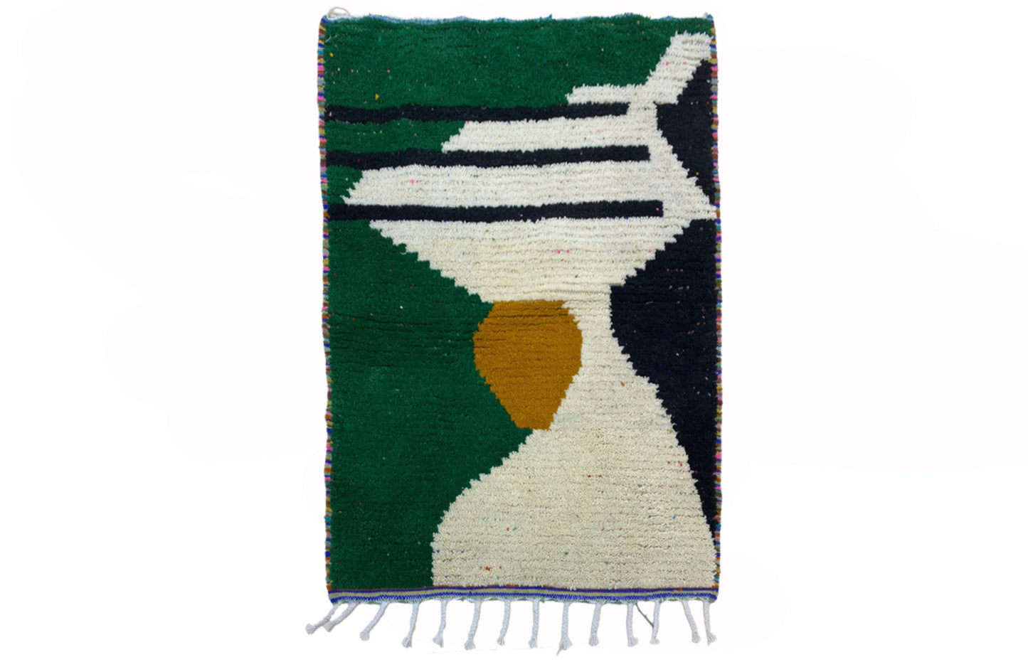Moroccan Inspired Colorful Berber Rug, Boho Style Rug.