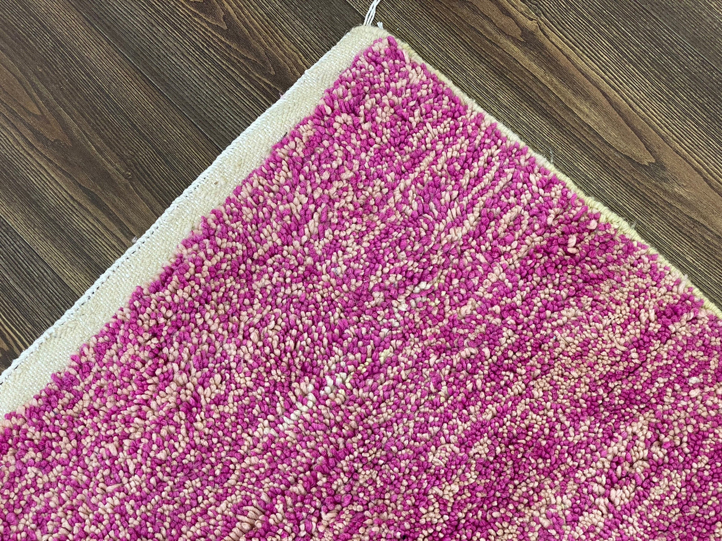 Hand-Knotted Berber Custom Rug, colorful Moroccan Area Rug.