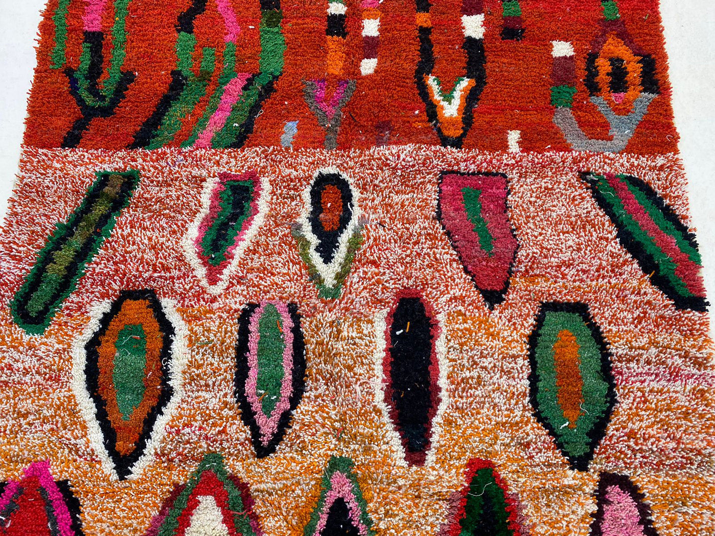 Custom Moroccan Area Rug, Handmade Wool Accent Rug.