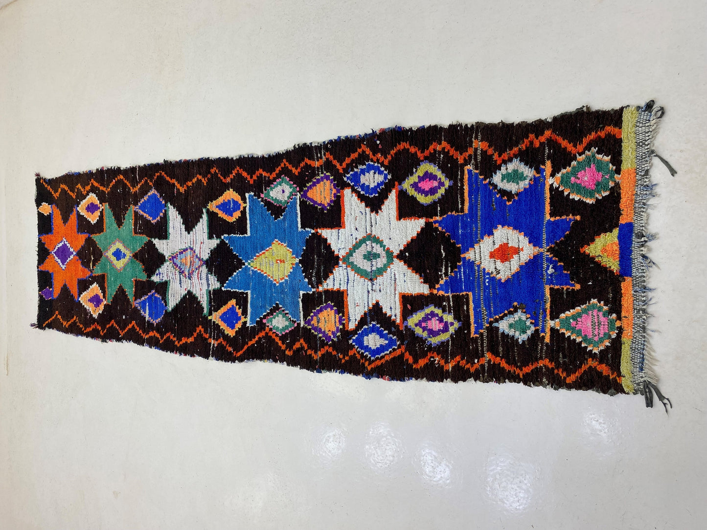 3x10 Narrow Vintage Moroccan Runner Rug, Boho Decor Rug.