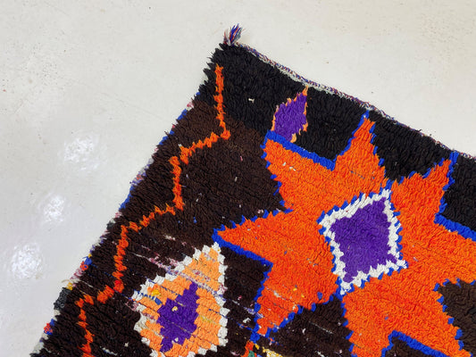 Tapis de couloir marocain vintage étroit 3x10, tapis de décoration bohème.