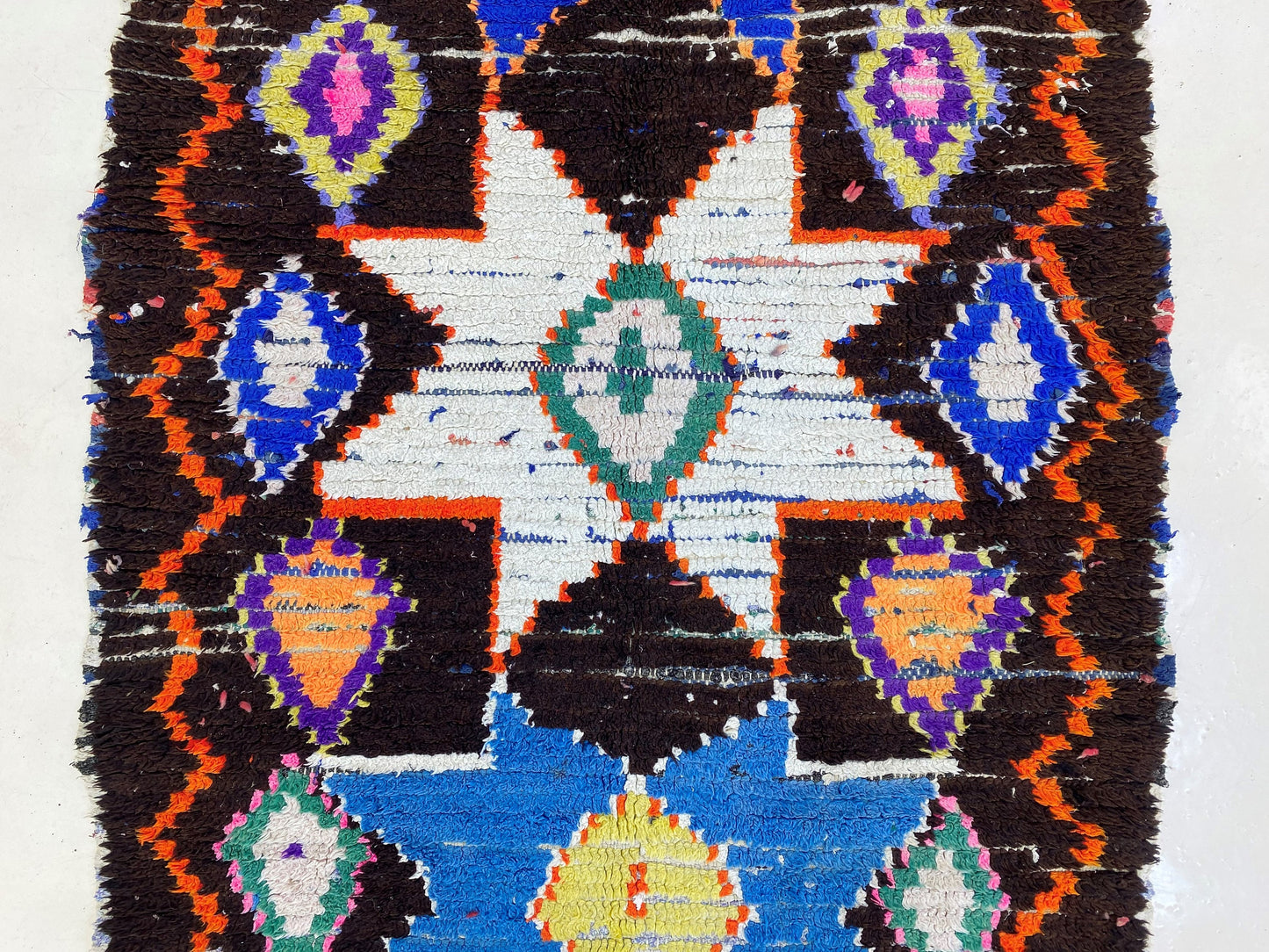 3x10 Narrow Vintage Moroccan Runner Rug, Boho Decor Rug.