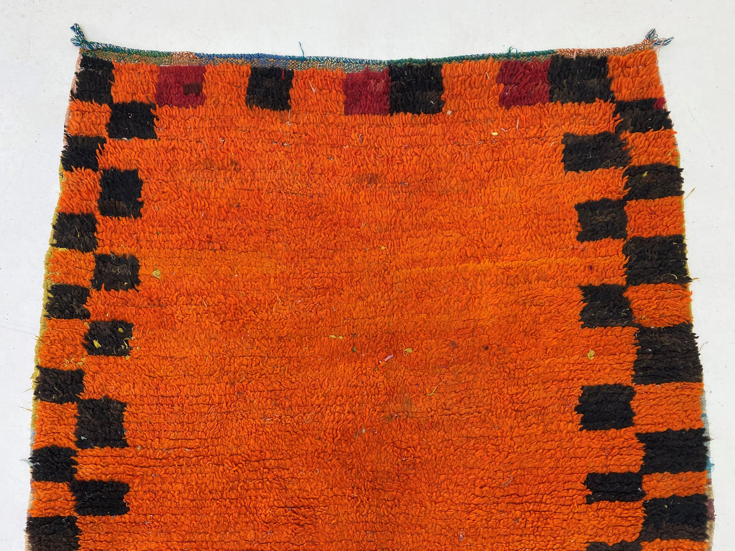 4x7 Moroccan Rug, Unique Vintage Wool Area Rug.
