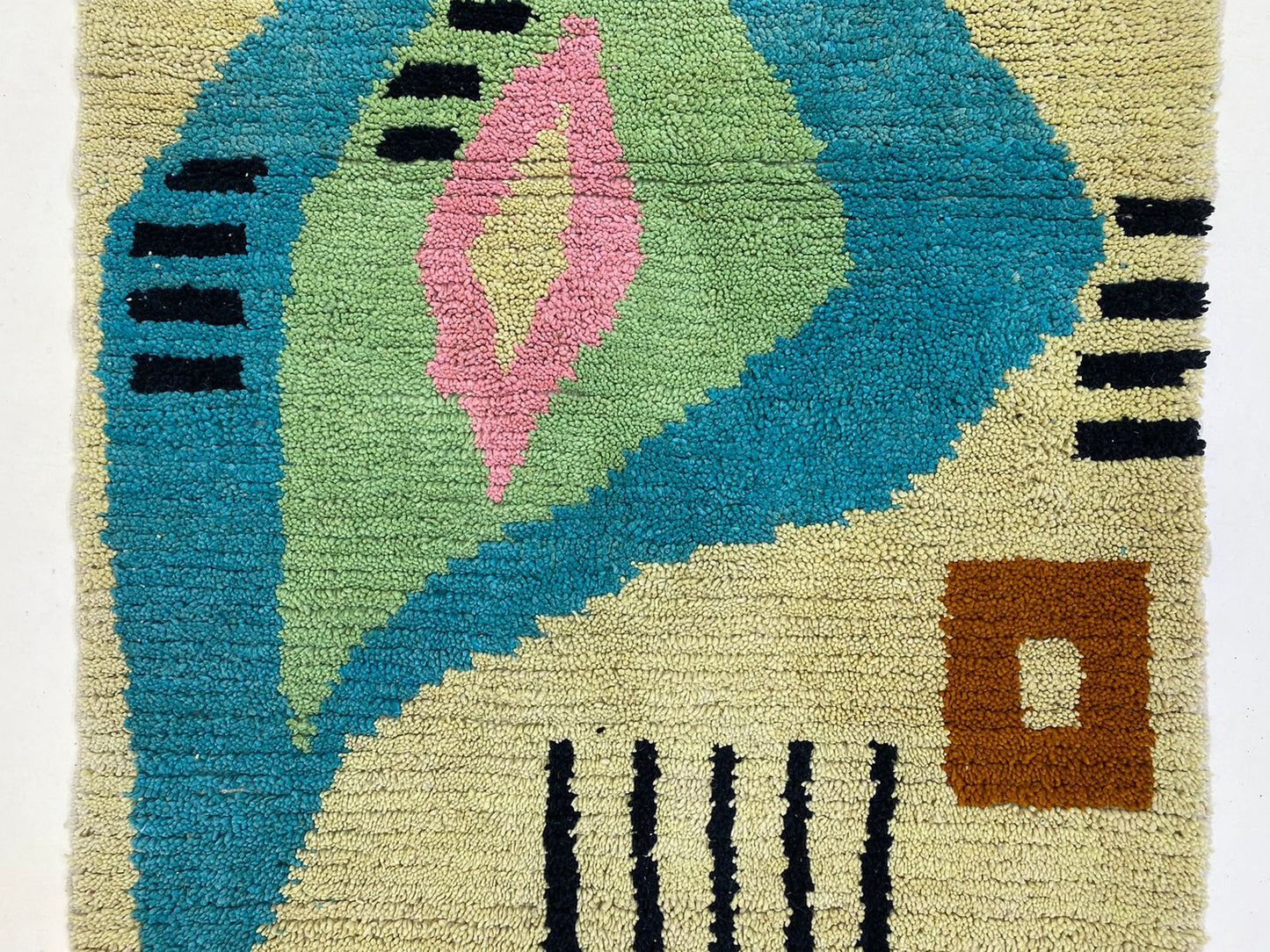Moroccan Berber rug, Personalized Hand Knotted Custom Area Rug.