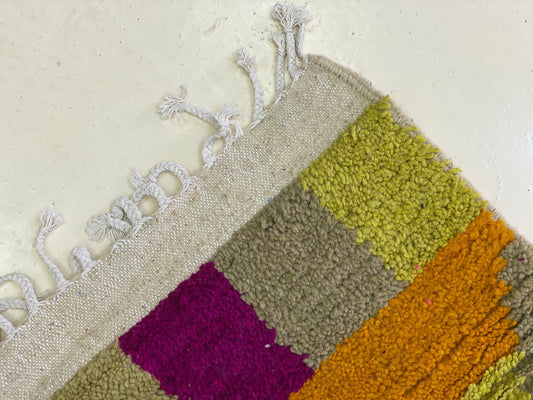 Tapis de couloir berbère marocain, tapis de couloir tissé à la main sur mesure.