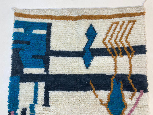Personalized Moroccan Area Rug for Living Room, Unique Handmade Custom Rug.