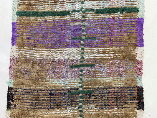 Tapis de couloir marocain étroit berbère 3x10, tapis de décoration intérieure unique.