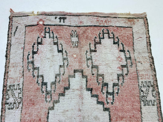 Grand tapis bohème marocain 6x9, décoration d'intérieur vintage colorée.