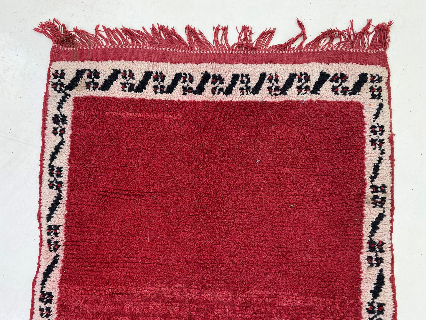 Tapis marocain 3x4, petit tapis vintage, tapis en laine berbère.