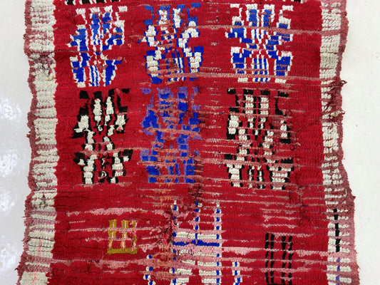 Moroccan Runner Rug - Berber Vintage runner, Colorful Bohemian Home Decor.