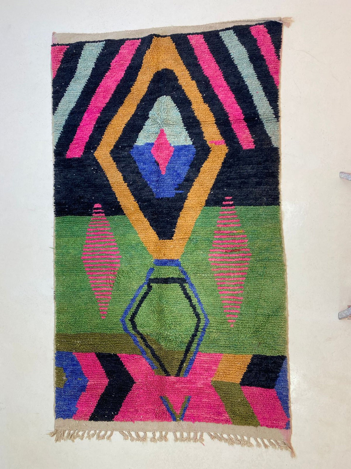 Custom Moroccan Berber Rug, Handmade Colorful Area Rug.