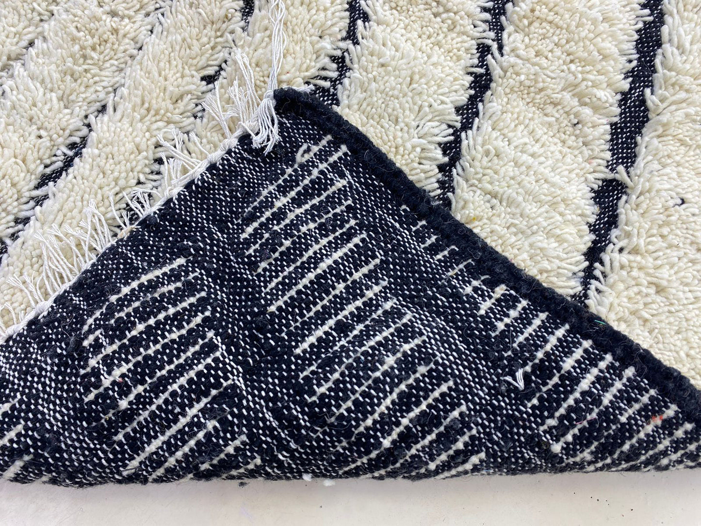 Unique Handwoven Boho Moroccan Berber Rug, Colorful Tribal Area Rug.