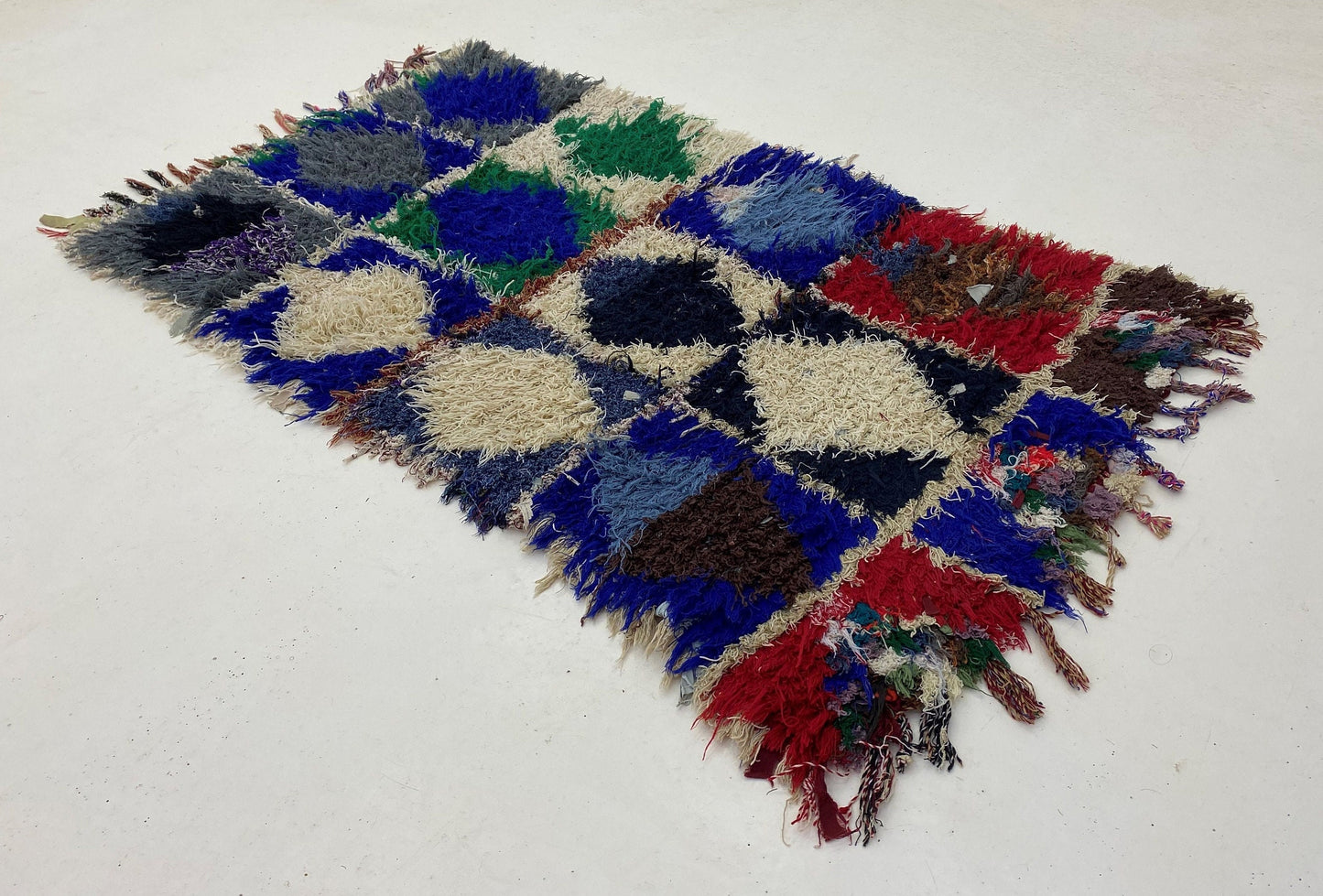 Small Berber Moroccan Rug, Vintage Berber 3x5 Rug.