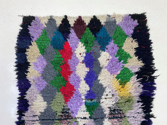 Moroccan Runner, 9x3 Rug, Vintage Bohemian Berber Runner.