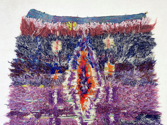 Colorful Berber 5x8.5 Rug, Vintage Moroccan Rug.